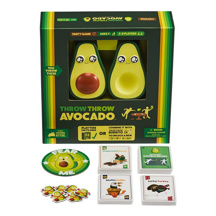 VR Distribution Throw Throw Avocado Cards And Tokens On Display | Merchants Homewares