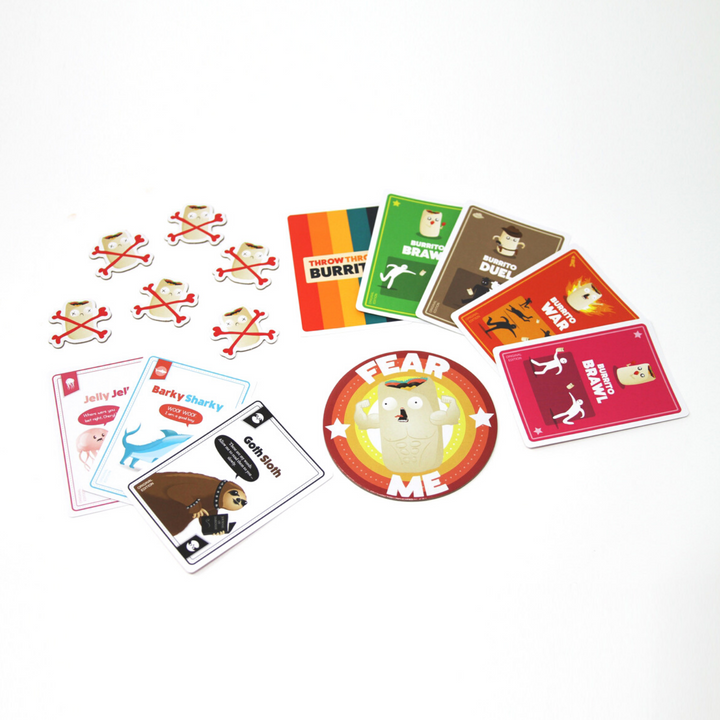 Throw Throw Burrito Dodgeball Card Game open | Merchants Homewares