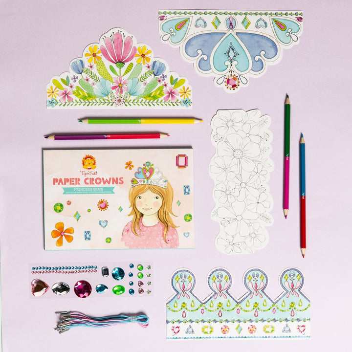 Tiger Tribe Paper Crowns Princess Gems Merchants Homewares