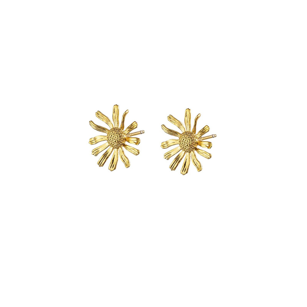 Tiger Tree Gold Gerbera Stud Earrings | Merchants Homewares