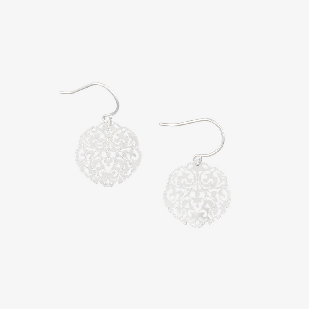Tiger Tree Mini Filigree Earrings Silver | Merchant Homewares