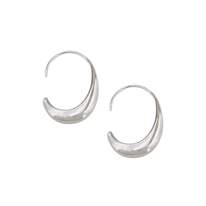 Tiger Tree Silver Luna Hoops | Merchants Homewares