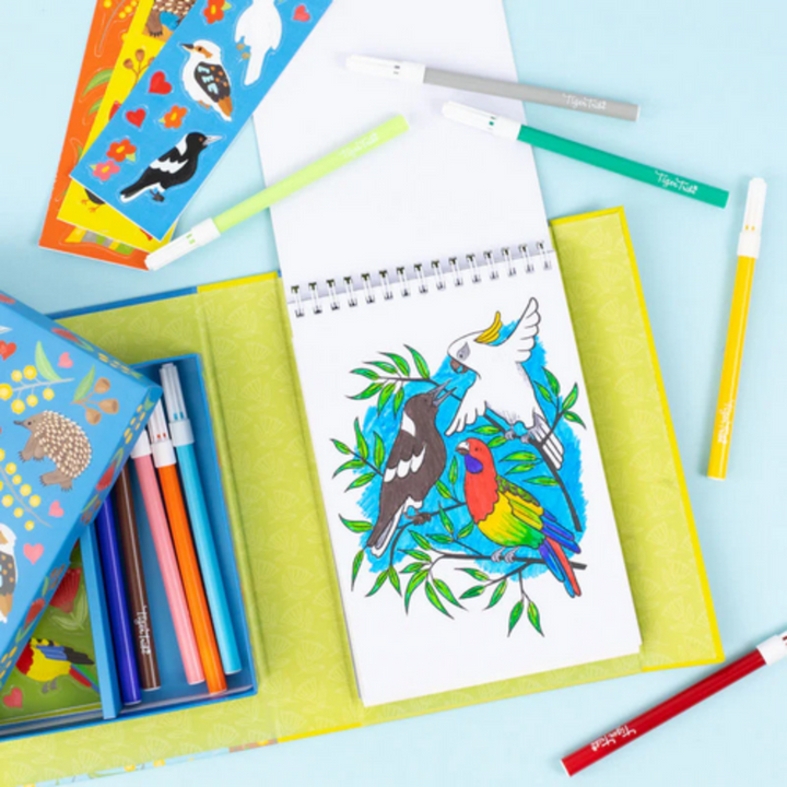 Tiger Tribe Aussie Animals Colouring Set Lifestyle | Merchants Homewares