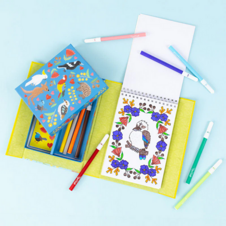 Tiger Tribe Aussie Animals Colouring Set Lifestyle| Merchants Homewares