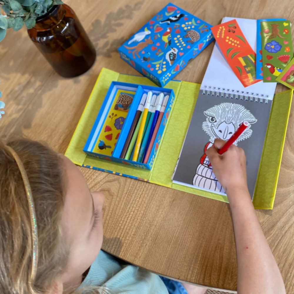 Tiger Tribe Aussie Animals Colouring Set Lifestyle | Merchants Homewares