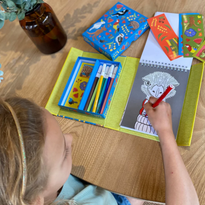 Tiger Tribe Aussie Animals Colouring Set Lifestyle | Merchants Homewares