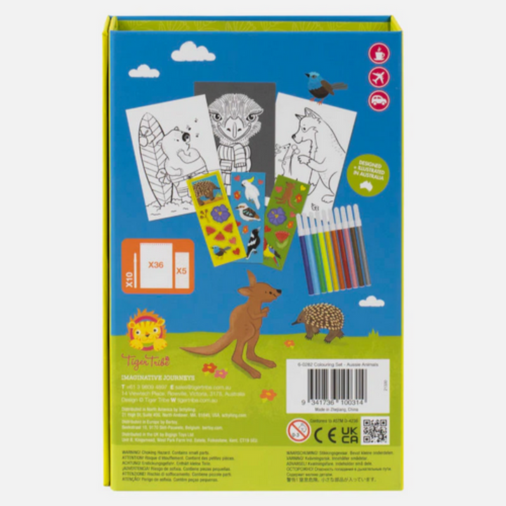 Tiger Tribe Aussie Animals Colouring Set | Merchants Homewares