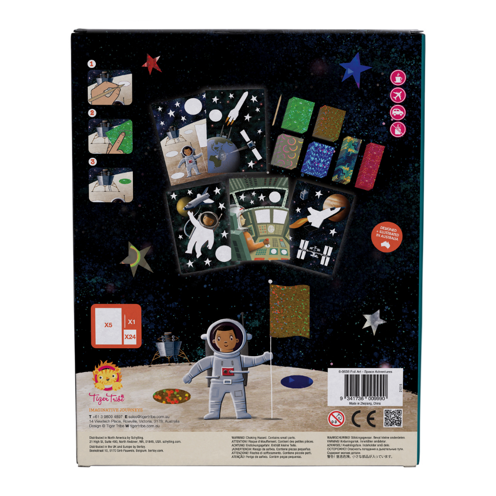 Tiger Tribe Foil Art Space Adventures | Merchants Homewares
