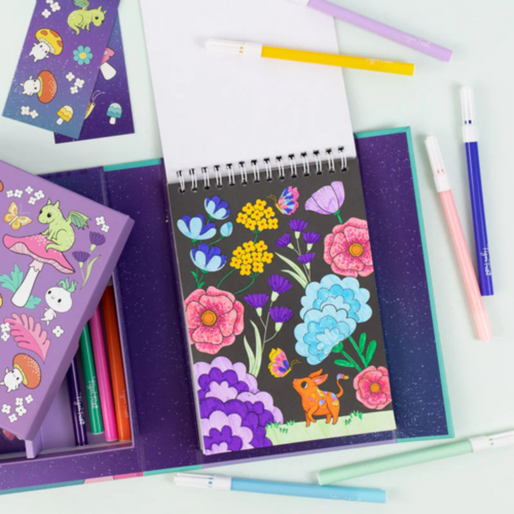Tiger Tribe Mystical Forest Colouring Set Lifestyle | Merchants Homewares