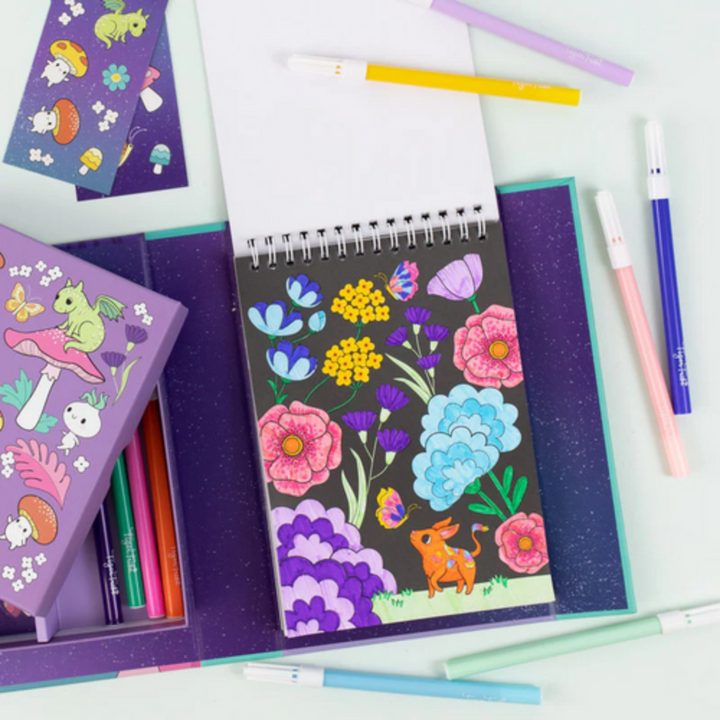 Tiger Tribe Mystical Forest Colouring Set Lifestyle | Merchants Homewares