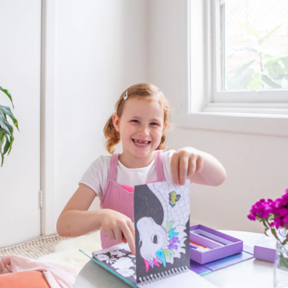 Tiger Tribe Mystical Forest Colouring Set Lifestyle | Merchants Homewares