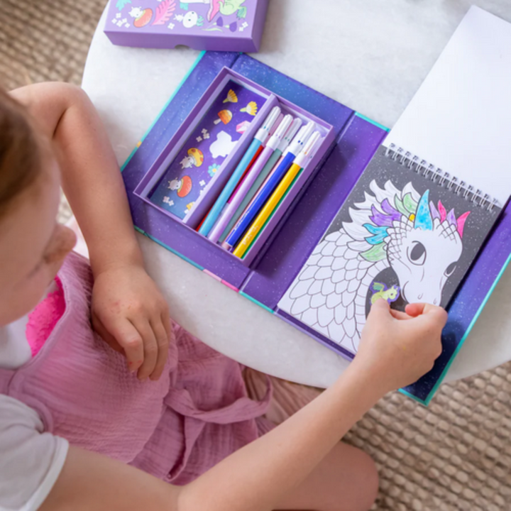 Tiger Tribe Mystical Forest Colouring Set Lifestyle | Merchants Homewares
