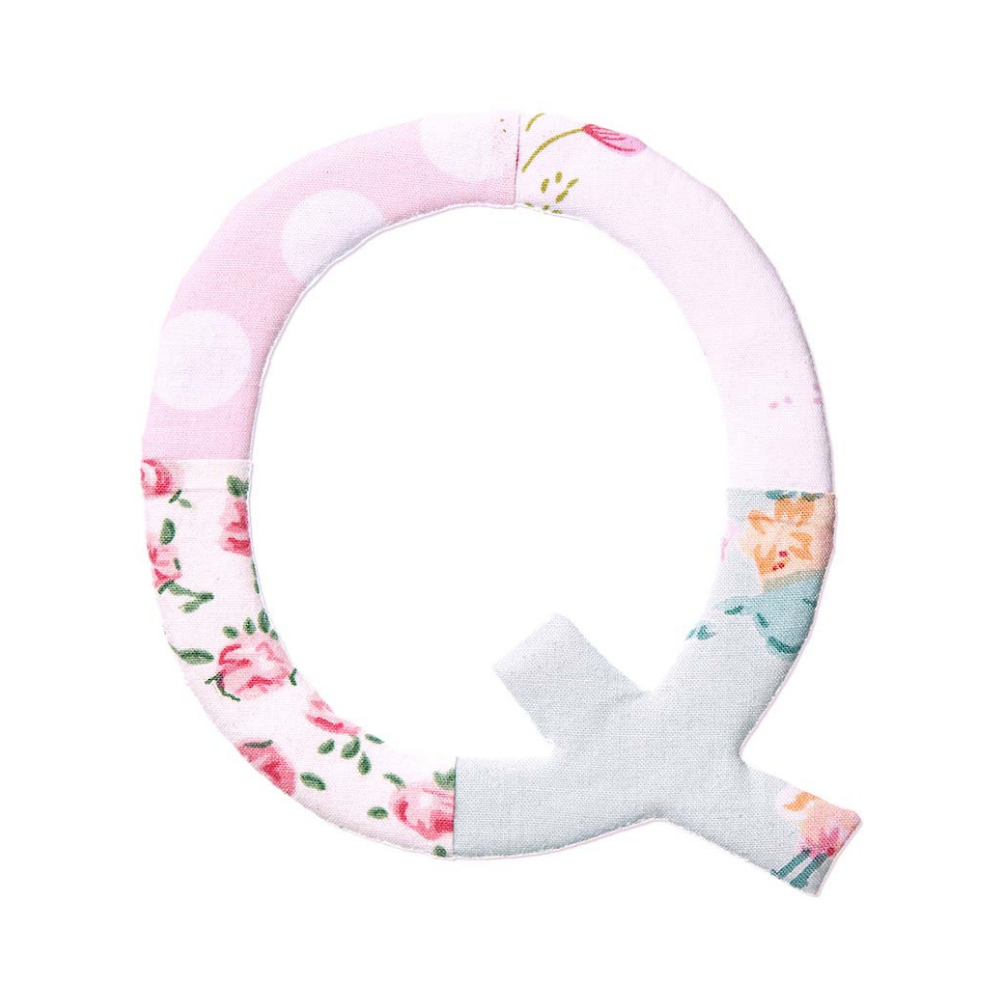 Toshi Rose Alphabet Q  | Merchants Homewares