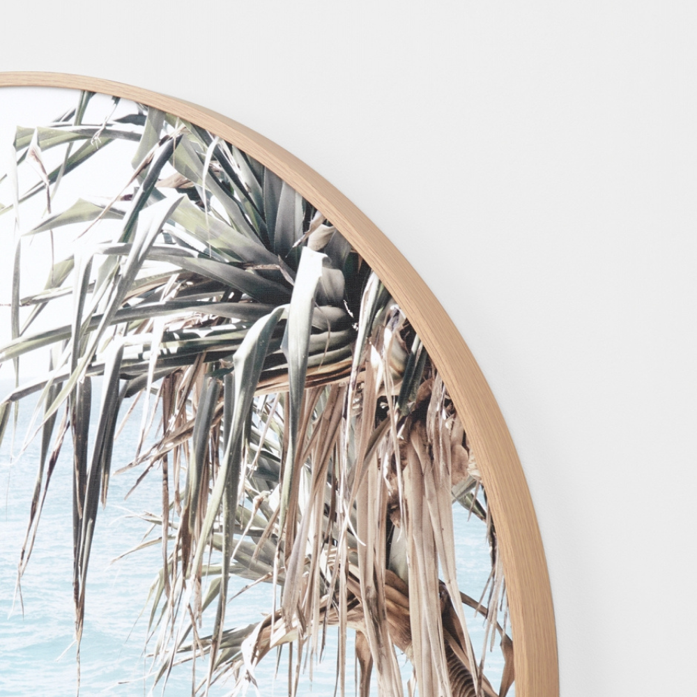 Warranbrooke Coastal Palms Framed Canvas Arch Close Up | Merchants Homewares