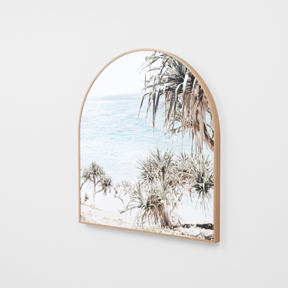 Warranbrooke Coastal Palms Framed Canvas Arch | Merchants Homewares
