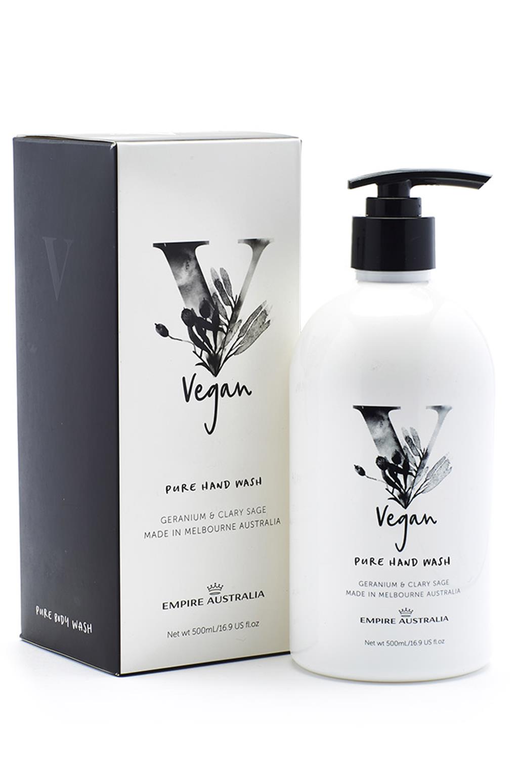 Empire Vegan Geranium & Clary Sage Pure Hand Wash 500ml Merchants Homewares