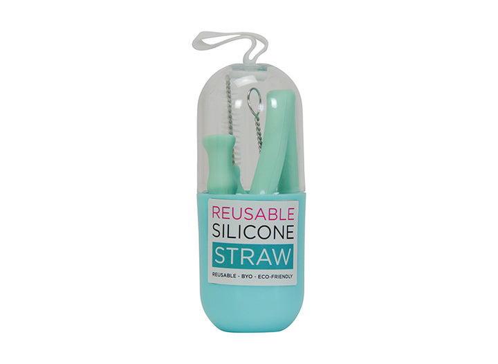 reuseable silicon straw annabel trends merchant homewares aqua