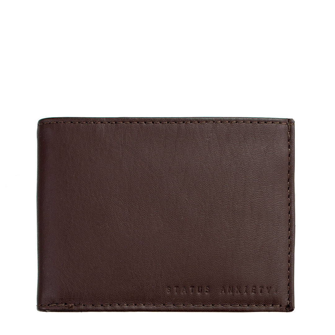 Status Anxiety Noah Wallet Chocolate Merchant Homewares
