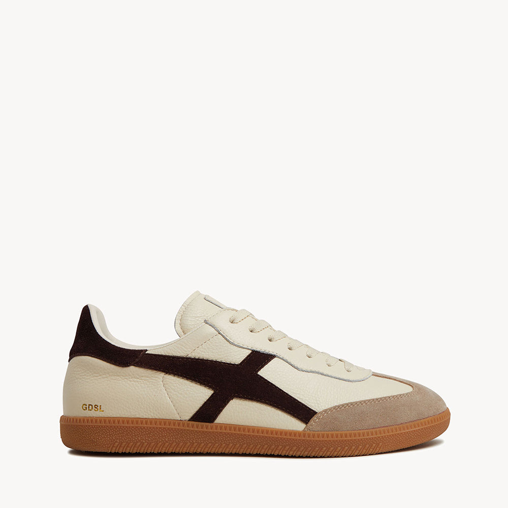 Goodsole Crossroads Ivory Soft Leather / Coffee Suede | Merchants Homewares