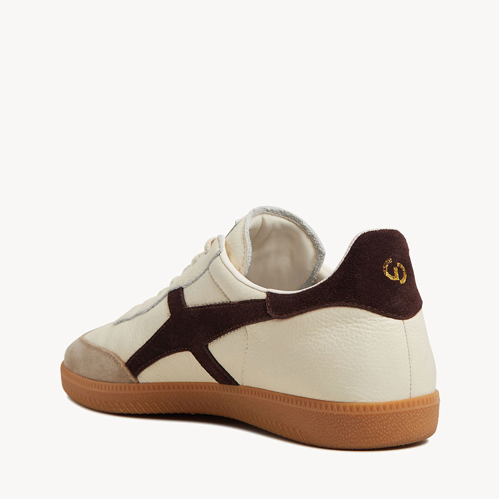 Goodsole Crossroads Ivory Soft Leather / Coffee Suede | Merchants Homewares