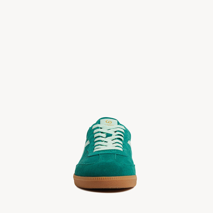 Goodsole Crossroads Pine Green Suede / Green Leather | Merchants Homewares
