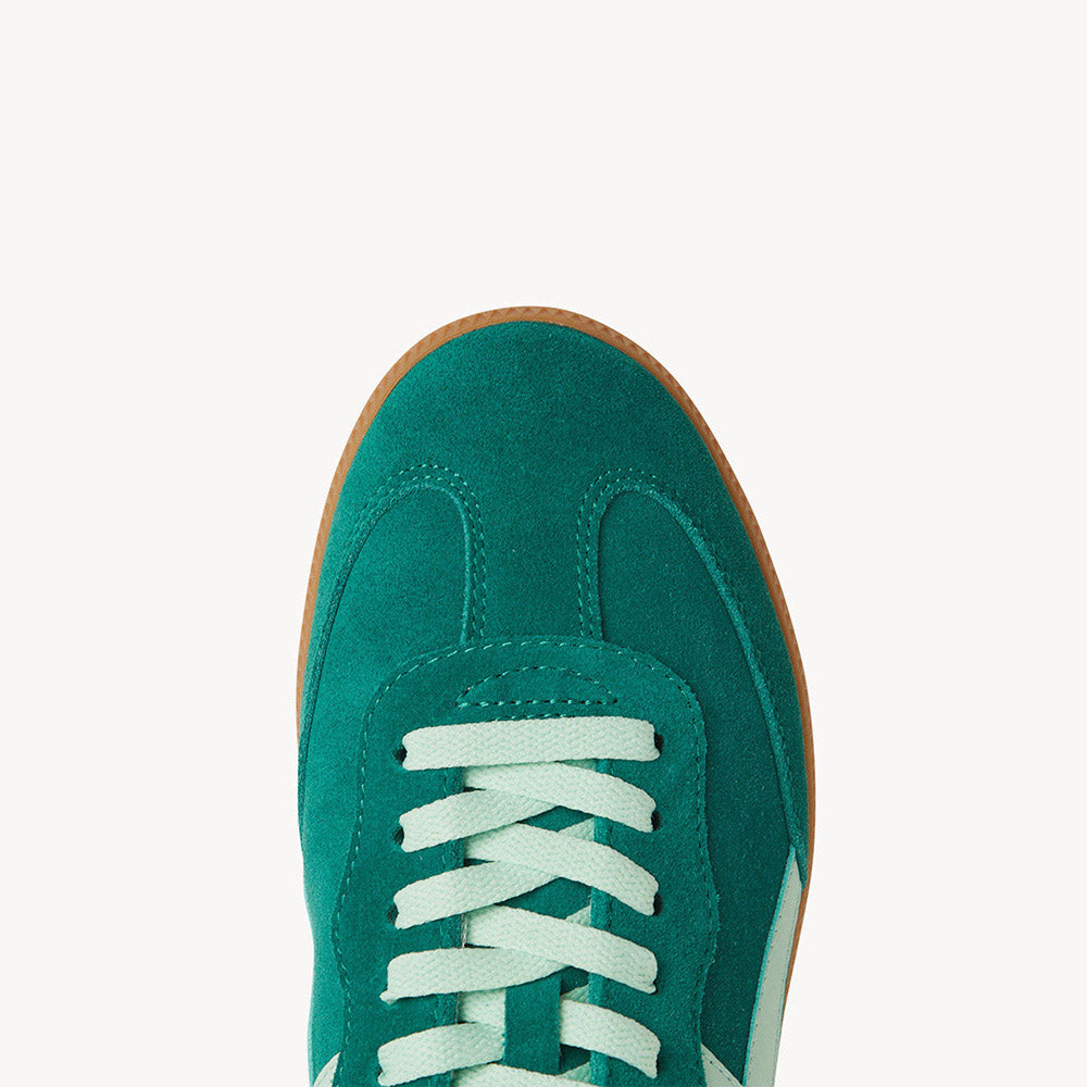 Goodsole Crossroads Pine Green Suede / Green Leather | Merchants Homewares
