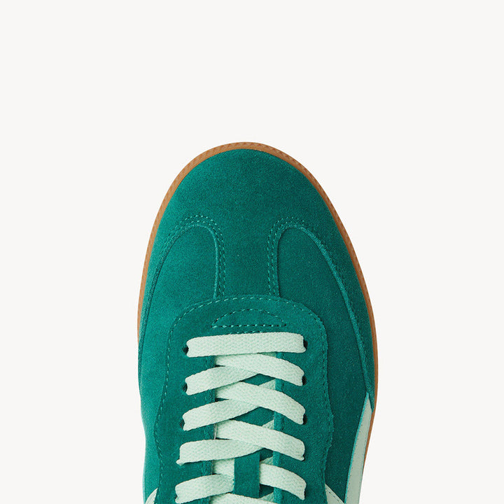 Goodsole Crossroads Pine Green Suede / Green Leather | Merchants Homewares