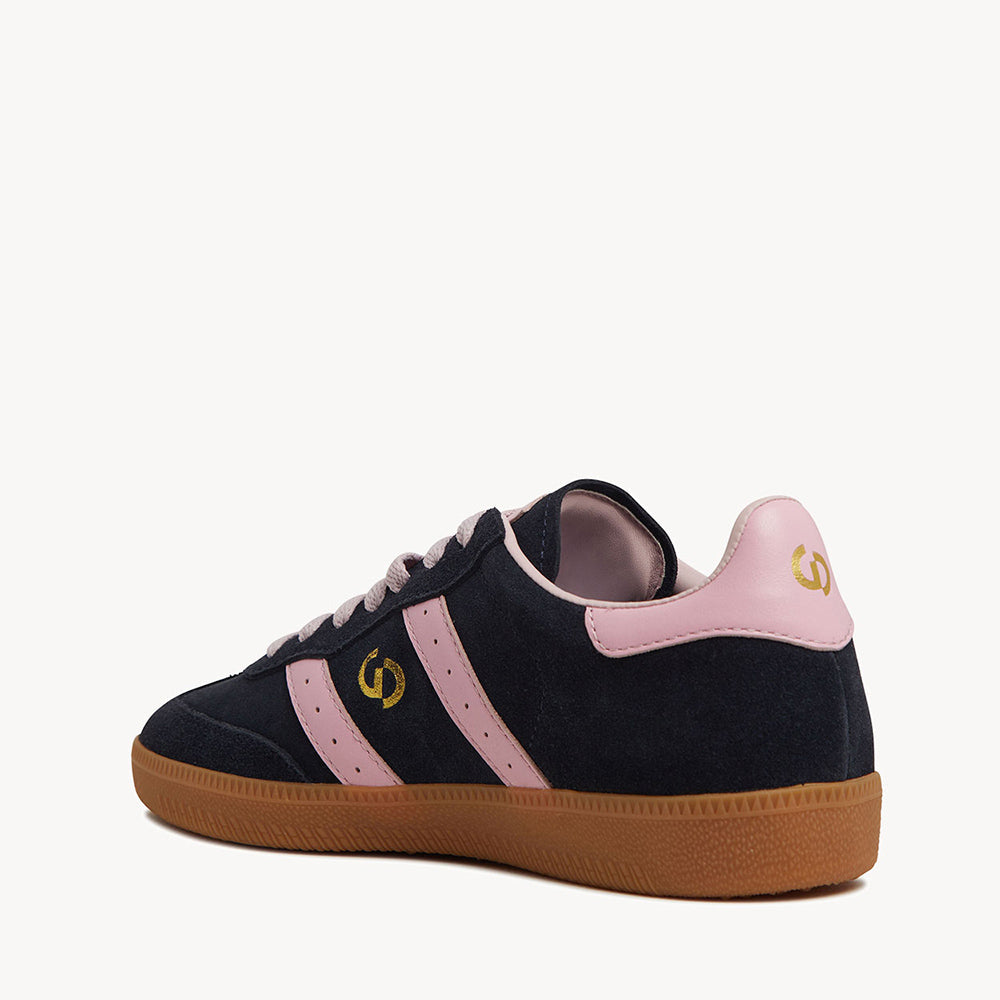 Goodsole Parallel Navy Suede / Pink Leather | Merchants Homewares