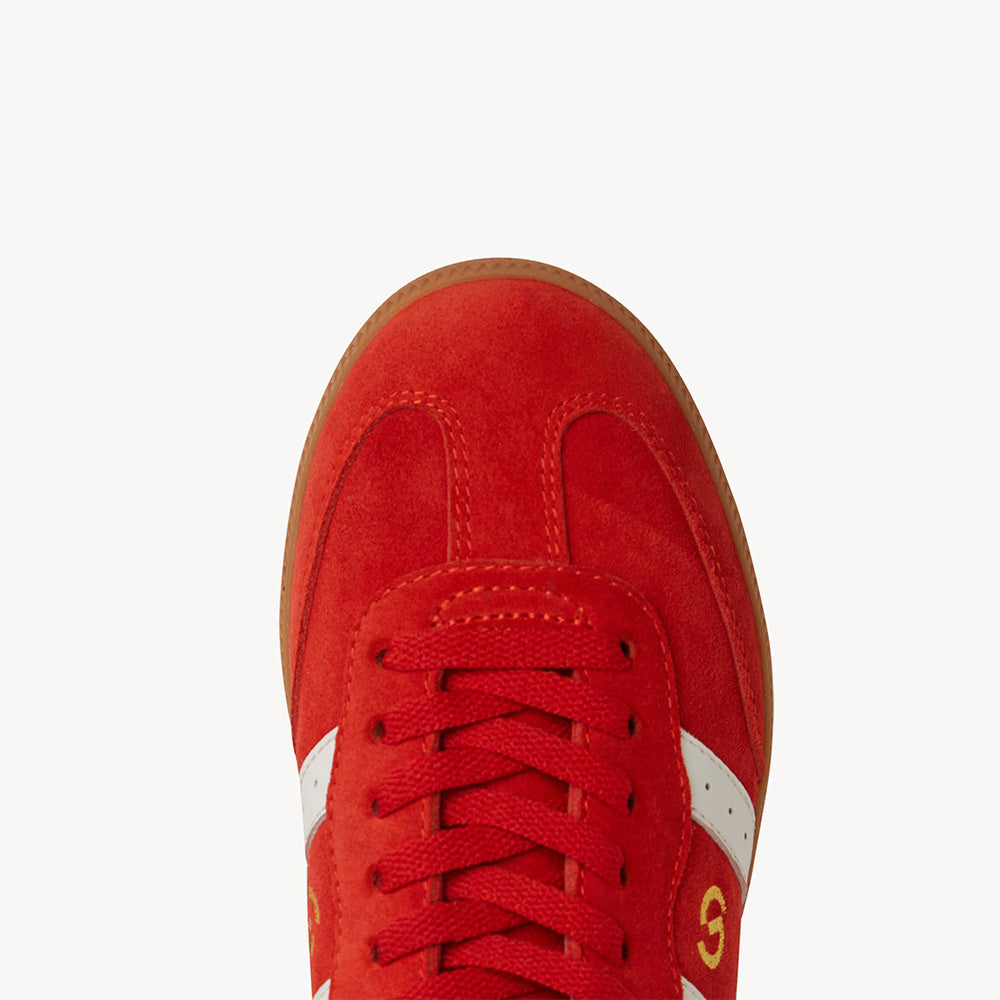 Goodsole Parallel Aurora Red Suede / White Leather | Merchants Homewares