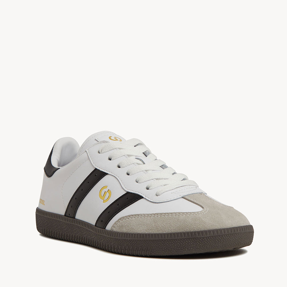 Goodsole Parallel White Art Soft Leather / Black Leather | Merchants Homewares