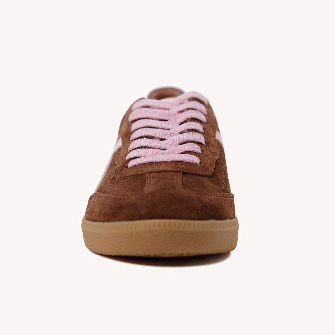Goodsole Crossroads Coffee Soft Suede / Candy Pink Leather | Merchants Homewares