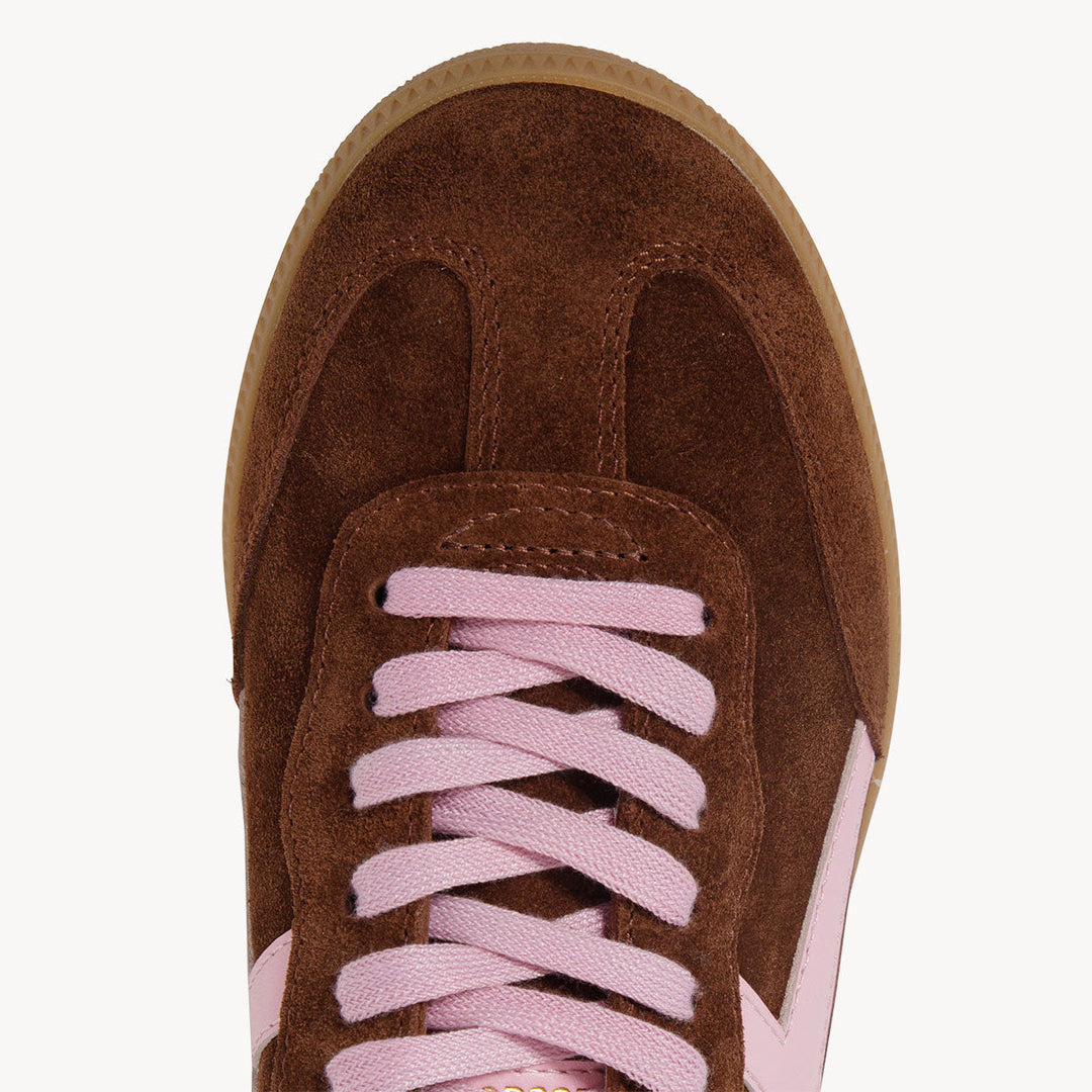 Goodsole Crossroads Coffee Soft Suede / Candy Pink Leather | Merchants Homewares