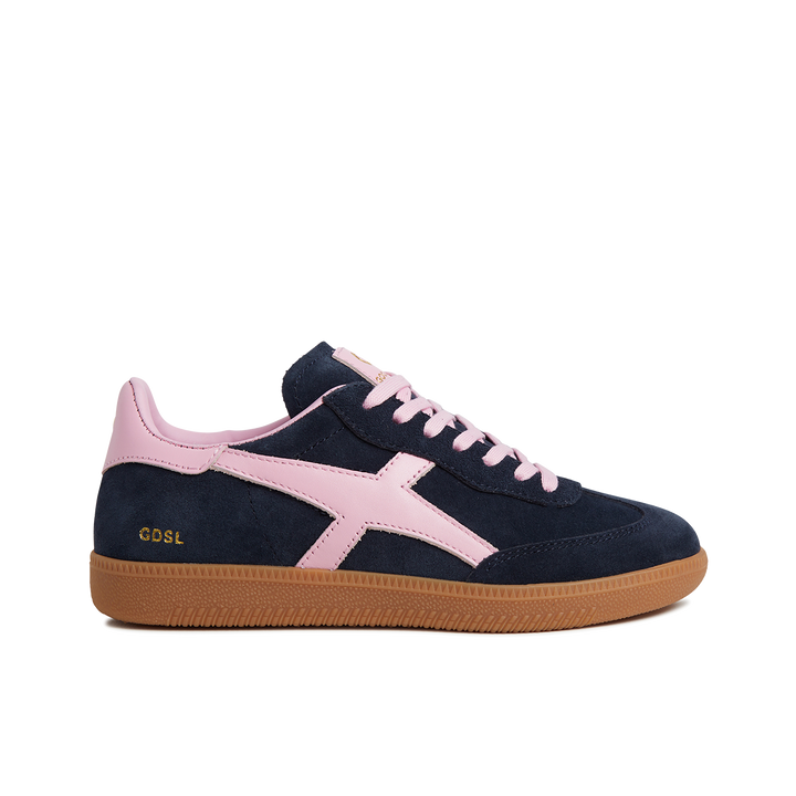 Goodsole Crossroads Navy Suede / Pink Leather | Merchants Homewares