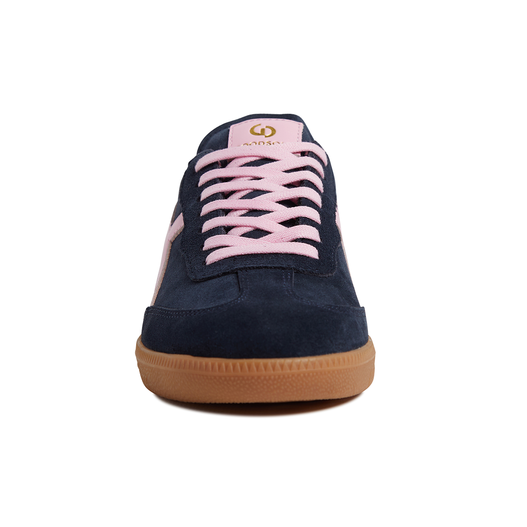 Goodsole Crossroads Navy Suede / Pink Leather | Merchants Homewares
