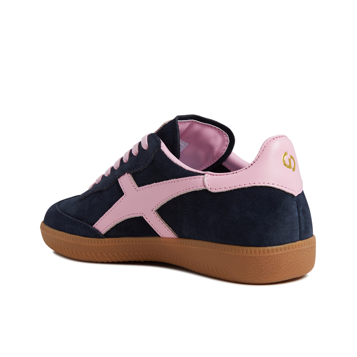 Goodsole Crossroads Navy Suede / Pink Leather | Merchants Homewares