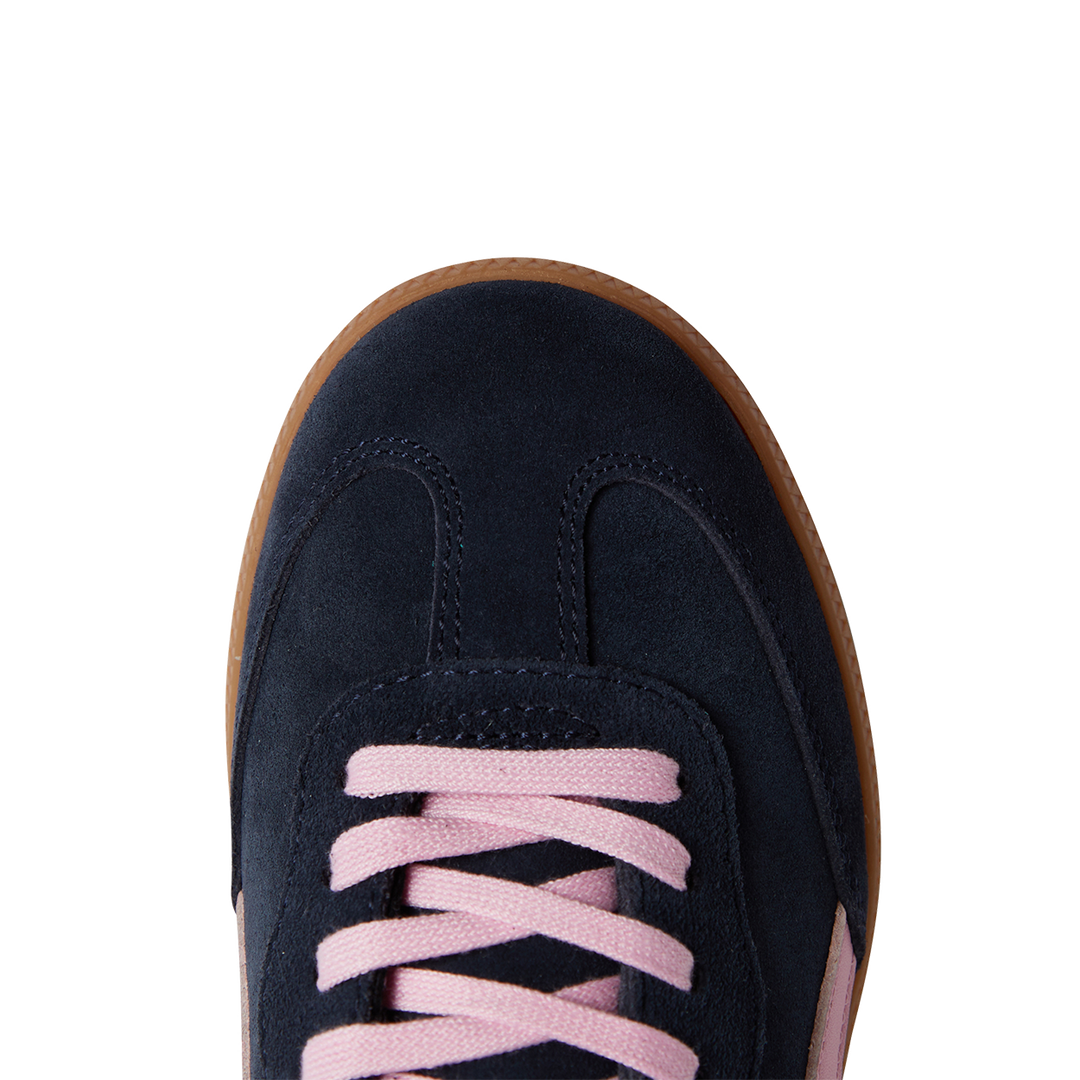Goodsole Crossroads Navy Suede / Pink Leather | Merchants Homewares