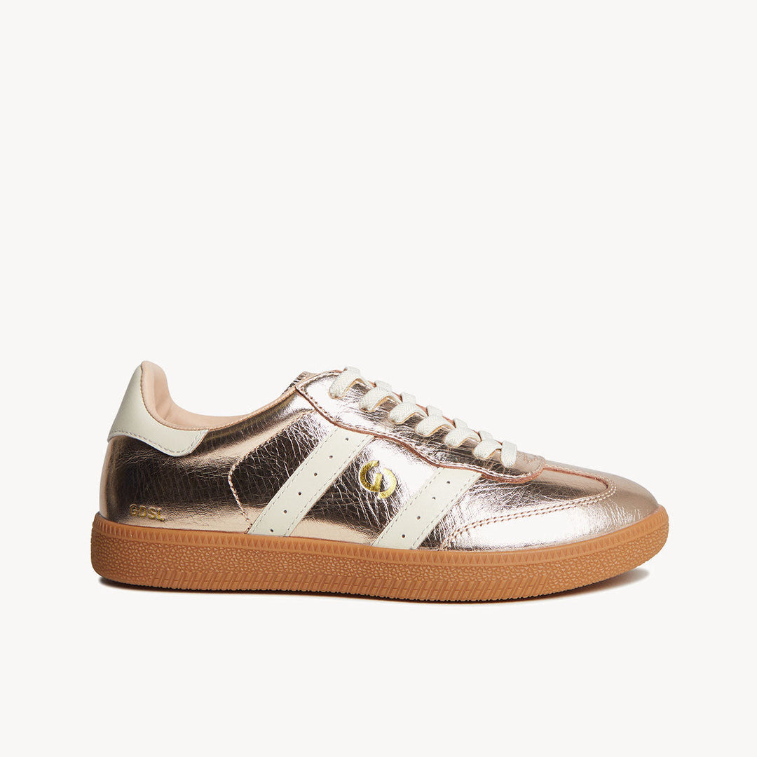 Goodsole Parallel Gold Metallic / Ivory Leather | Merchants Homewares