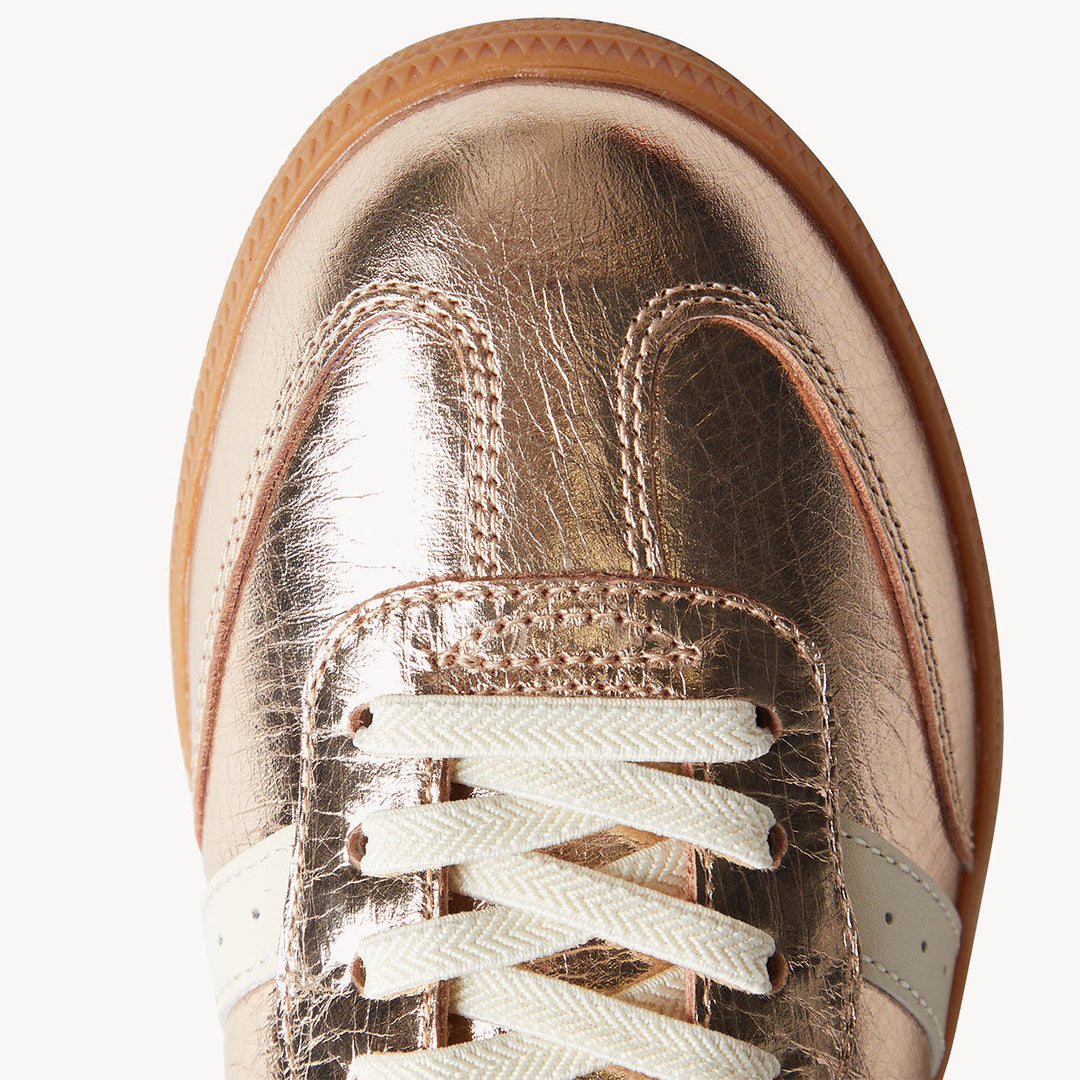 Goodsole Parallel Gold Metallic / Ivory Leather | Merchants Homewares