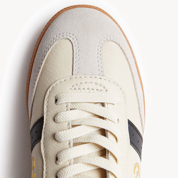 Goodsole Parallel Ivory / Black Suede | Merchants Homewares
