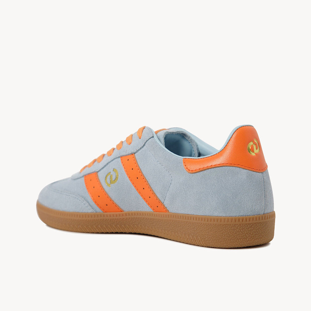 Goodsole Parallel Pale Blue Soft Suede / Orange Leather | Merchants Homewares