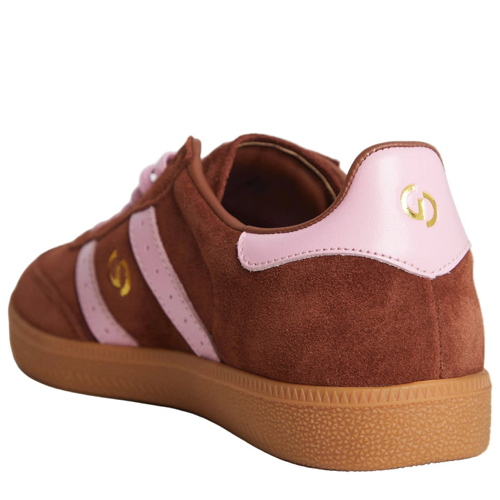 Goodsole Parallel Coffee Suede / Candy Pink Leather | Merchants Homewares