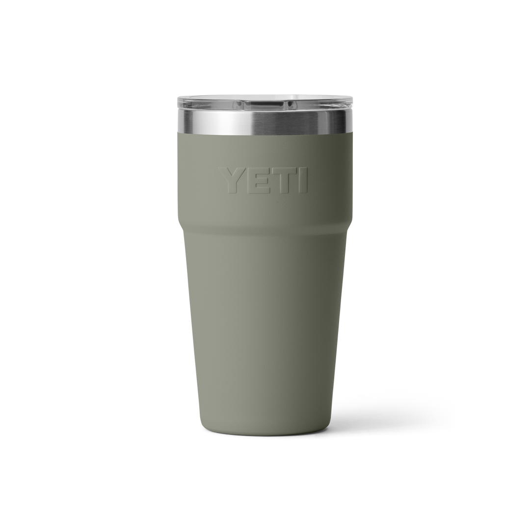 Yeti Rambler 20oz Stackable Cup in Pampa Green, back view | Merchants Homewares