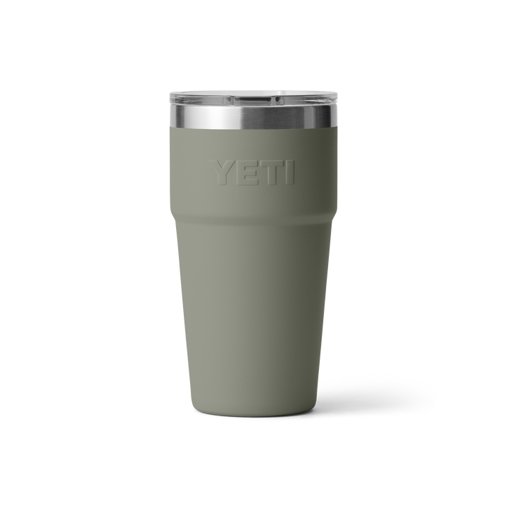 Yeti Rambler 20oz Stackable Cup in Pampa Green, back view | Merchants Homewares