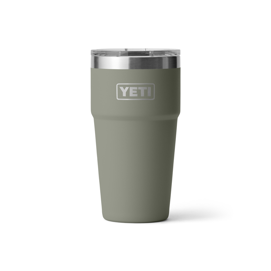 Yeti Rambler 20oz Stackable Cup in Pampa Green, front view | Merchants Homewares
