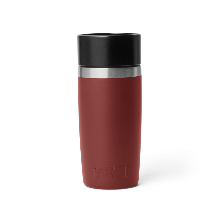 Yeti Rambler 12oz Travel Bottle in Stag Red, back view | Merchants Homewares