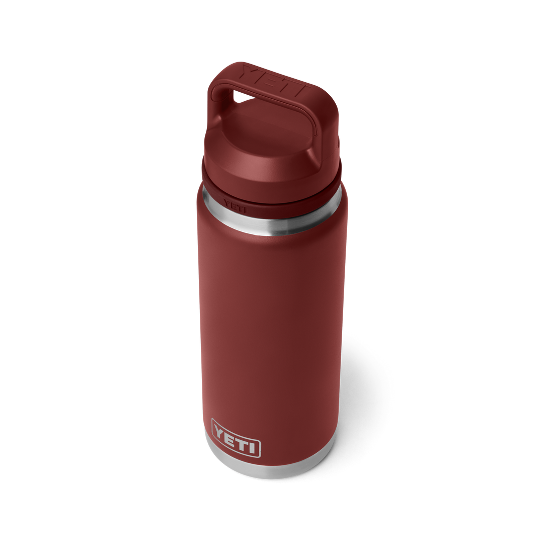 Yeti Rambler 26oz Chug Bottle in Stag Red, three-quarter view | Merchants Homewares