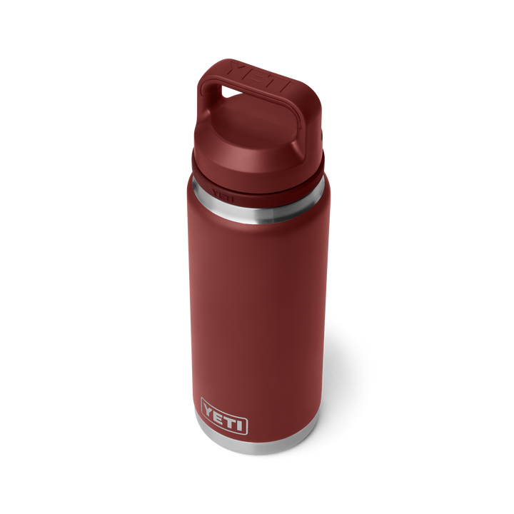 Yeti Rambler 26oz Chug Bottle in Stag Red, three-quarter view | Merchants Homewares