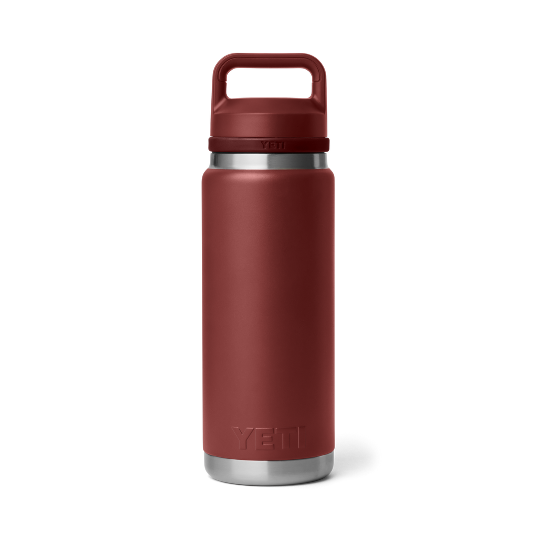 Yeti Rambler 26oz Chug Bottle in Stag Red, back view | Merchants Homewares