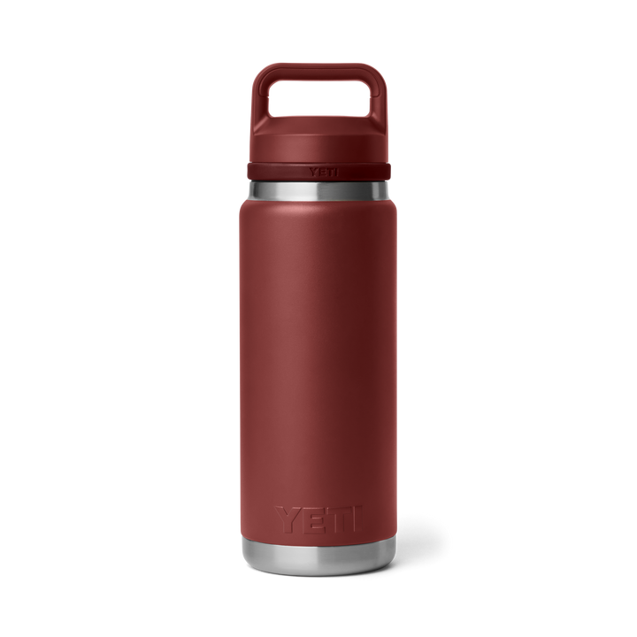 Yeti Rambler 26oz Chug Bottle in Stag Red, back view | Merchants Homewares
