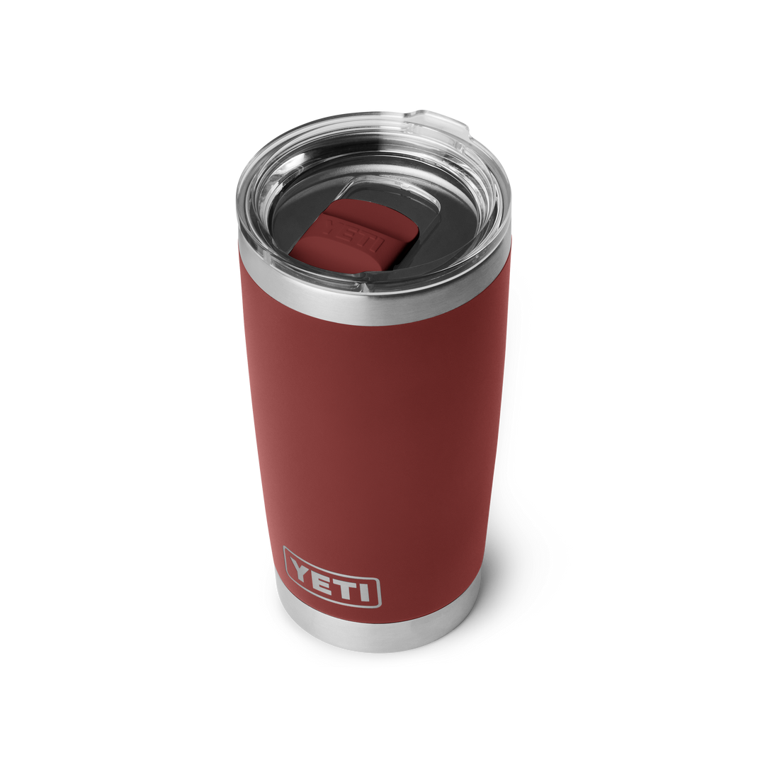 Yeti Rambler 20oz Tumbler in Stag Red, three-quarter view | Merchants Homewares